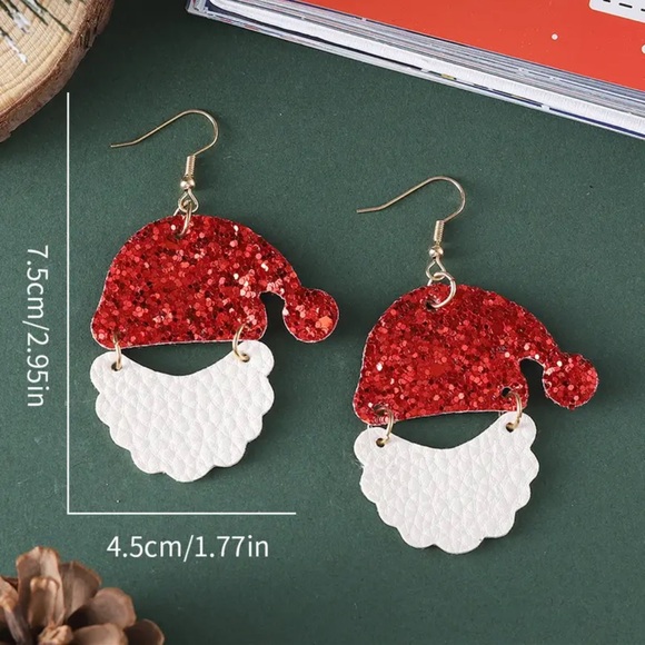 Christmas Santa Earrings - Picture 4 of 4